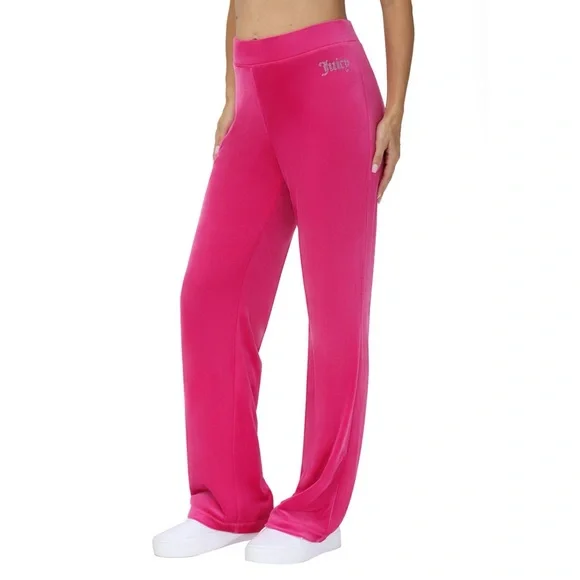 Juicy Couture Pink Velour Tracksuit- M - Picture 5 of 10